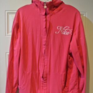 WOMENS XXL NIKE HOT PINK HOODED JACKET